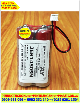 Pin RAMWAY 2ER14505M (2 viên ghép đôi); Pin nuôi nguồn RAMWAY ER14505M AA 2200mAh lithium 3.6v chính hãng 